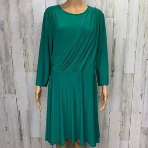 Tiana B Asymmetrical Draped Jersey‎ Knit Dress